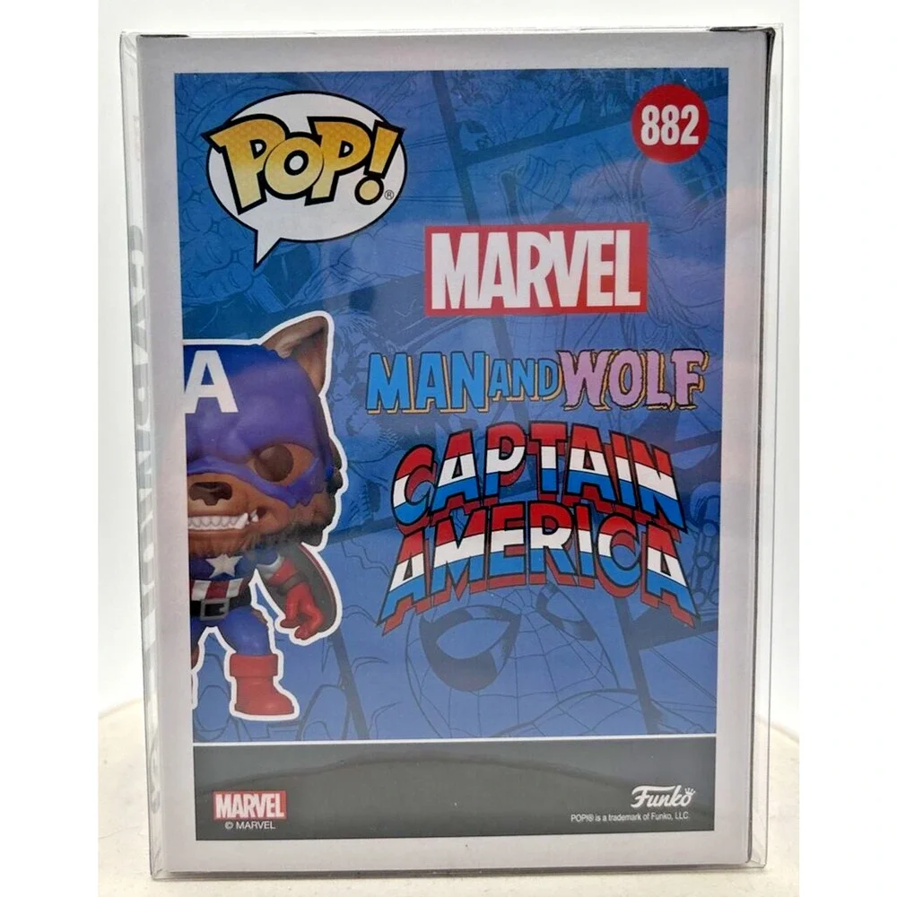 Funko‎ Pop! Marvel Capwolf in Protector Case #882 F25